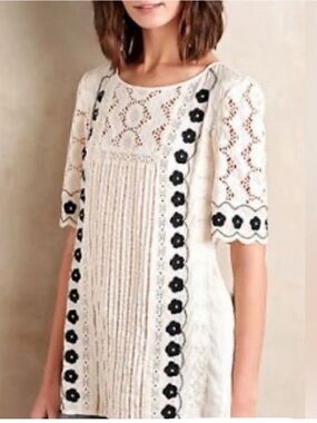 Anthropologie Stunning and rare bohemian-style Floreat "Veille" peasant